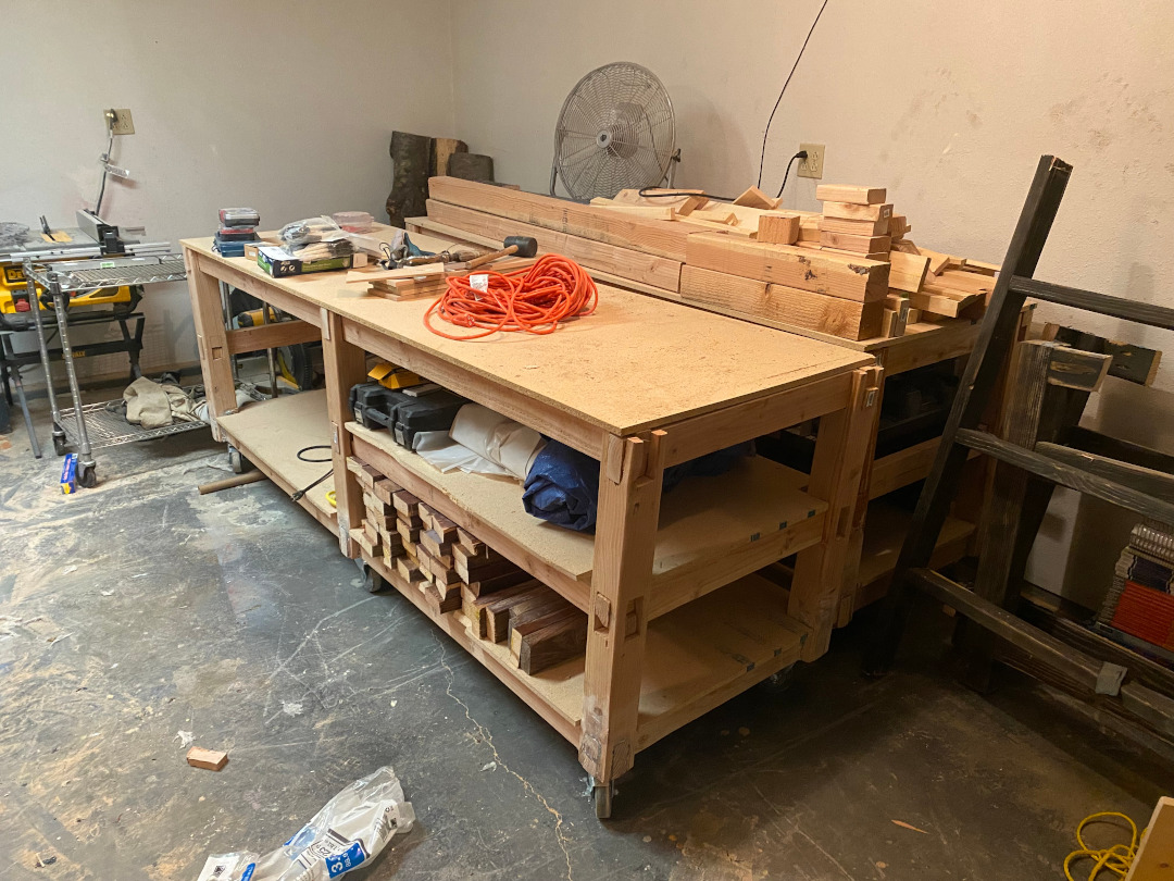 Twin Mobile Workbench side by side